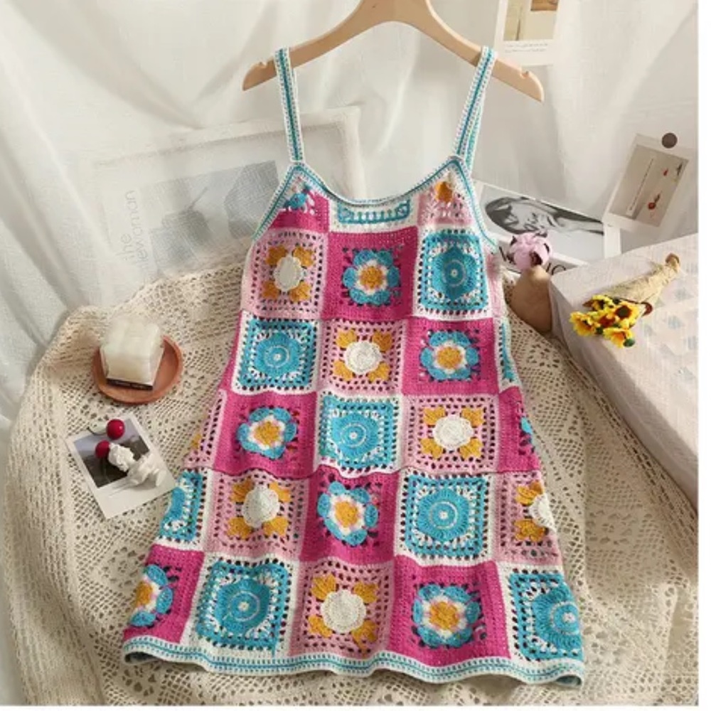 Crotchet beach dress